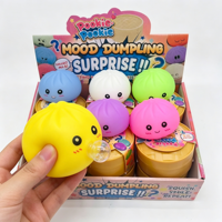 Juguete Sensorial Interactivo Pop Bubble con Forma de Bollo al Vapor, Juguete Antiestrés Kawaii con Burbujas para Aliviar el Estrés