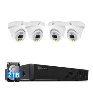 NVR Kit 8CH 4K POE 8MP Human Vehicle Detection 6MP dome IP Camera 2T HDD cctv camera security system kit