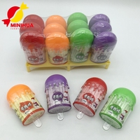 Vente en gros fabricants de bonbons CC à saveur de fruits mélangés avec tatouage emballage de bouteille de poudre de paille de lait goût fruité