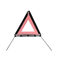 Triangle de sécurité réfléchissant Triangle d'avertissement de circulation en cas d'accident de voiture dans la nuit