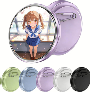 Badge IA interactif intelligent avec écran HD transparent de 1,85 pouces, téléchargement de fichiers Bluetooth, pince électronique numérique, longue autonomie, pendentif portable - Product Image 1