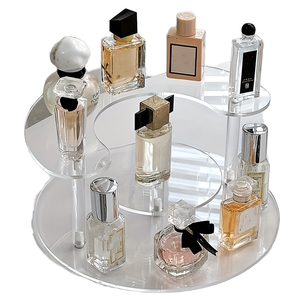 Rak Parfum Akrilik Kustom, Rak <span class=keywords><strong>Display</strong></span> Bertingkat, Kotak Penyimpanan, Stand <span class=keywords><strong>Display</strong></span> Meja Bertingkat untuk Toko Roti, Butik, Rumah, dan Toko Ritel - Product Image 1