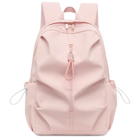 Grand sac à dos scolaire léger et imperméable avec fermeture éclair, 36-56L, durable, pour voyage, unisexe, étudiant, décontracté, style coréen, sac quotidien