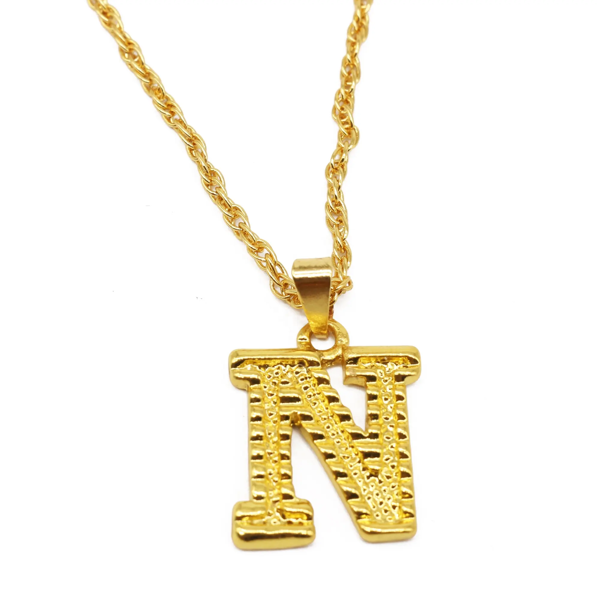 Gaby alloy necklace initial letters hot sale letter pendant necklace body jewelry