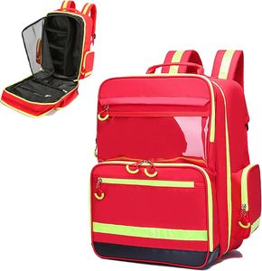 Muestra gratis impermeable ignífugo y resistente al desgaste de gran capacidad de primeros auxilios bolsa de respuesta con reflectores bomberos - Product Image 1