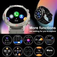 SENBONO S81PRO Smartwatch Unisex con Linterna LED OLED, Resistencia al Agua IP68, Contesta Llamadas, Batería de Larga Duración, Monitor de Actividad para iOS y Android
