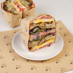 Custom Kraft <b>Paper</b> <b>Wrapping</b> Food Grade Burger Sandwich <b>Paper</b> Packaging Fast Food Oil Proof <b>Brown</b> <b>Paper</b> Food <b>Wrapping</b> Greaseproof - Product Image 3