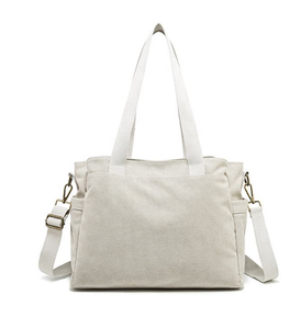 Grand sac fourre-tout en toile pour femmes et hommes, grand sac à bandoulière en toile de grande capacité pour femmes, sac fourre-tout en toile pour le shopping - Product Image 5