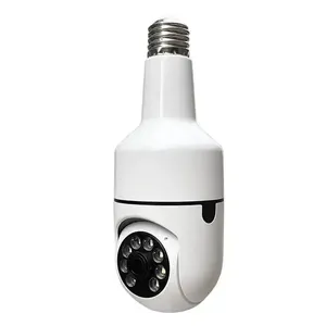 V380 E27 Holder Indoor Ceiling Mounted Wifi Bulbs Security Camera 355 Degree Ptz 2MP Network 380 Degree E27 Socket WIFI Security