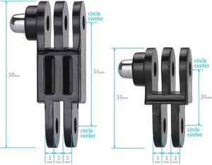 Soporte Ajustable de Brazo Recto con Juntas ABS para <span class=keywords><strong>GoPro</strong></span> Hero 13 12 11 10 9 8 7 6 5, DJI Osmo 360, Insta360 Ace Pro3 y Otras Cámaras de Acción - Product Image 2