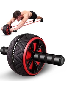 <b>Ab</b> Roller Wheel – Dual / Single Wheel, Non-Slip, Extra Wide – Core Strength <b>Trainer</b> for <b>Abs</b>, Back, Arms – Home Gym Equipment for - Product Image 1