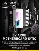 Conector de Alimentación ATX de 24 Pines en Ángulo de 90 Grados, Adaptador Blanco para Placa Base con Diseño de Protección ARGB de 5V y 3 Pines - Blanco
