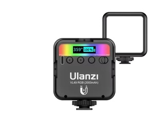 <span class=keywords><strong>Ulanzi</strong></span> ไฟวิดีโอ LED สี <span class=keywords><strong>VL49</strong></span> RGB 2500K-9000K ไฟแม่เหล็ก800LUX ขยายช่องเสียบแฟลช3ช่อง2000mAh Type-C - Product Image 2