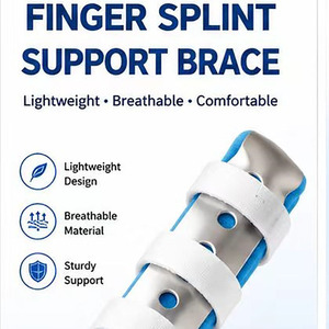 Attelle de <span class=keywords><strong>doigt</strong></span> en aluminium réglable pour le soutien et la protection des doigts arrosés, des doigts cassés, des entorses et des fractures, pour la <span class=keywords><strong>rééducation</strong></span> - Product Image 1