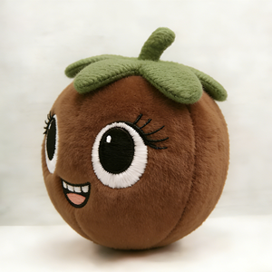 Peluche de noix de coco personnalisée, jouet en peluche fruit tropical, peluche fruit brun, poupée noix de coco, oreiller alimentaire dessin animé, fruit rond - Product Image 5