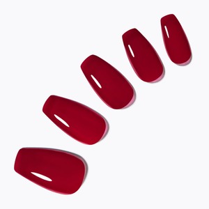 Dessing Diva Coffin Nails Borgoña Efecto holográfico Forma única de arte de uñas - Product Image 1