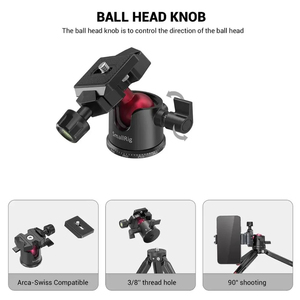 Mini Trípode de Mesa Ajustable <span class=keywords><strong>SmallRig</strong></span> 2664 Universal con Cabezal Panorámico para Teléfono, Cámara y DSLRs - Product Image 1