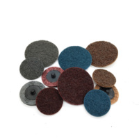 Disque de ponçage non tissé Roll Lock 2 pouces en fibre de nylon, roue de polissage à granulométrie grossière, moyenne et fine pour le conditionnement de surface et le débavurage