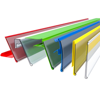 Étiquette de prix en bande de données, prix d'usine, supermarché, PVC transparent, plastique, magasin de détail, étiquette de prix en bande de données, porte-étiquette de prix