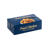 Emballage alimentaire personnalisé imprimé pour la restauration rapide à emporter – Boîte à poulet frit en carton, vente en gros