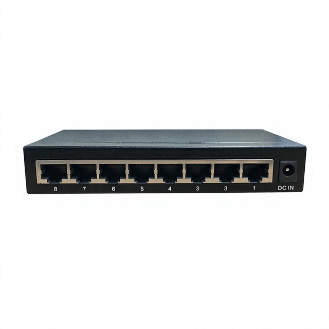 Full Gigabit Ethernet Switch with 8 X 10/100/1000 Mbps RJ45 Ethernet Ports Network Switches Product Category