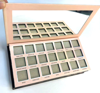 Boîte en carton personnalisée de luxe avec fermeture magnétique et miroir pour palette de fards à paupières, blush, maquillage cosmétique, emballage cadeau