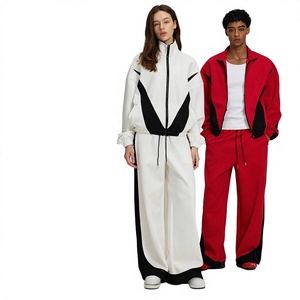 Veste décontractée ample à col montant pour homme, tendance automne, en polyester/coton, patchwork, blocs de couleur contrastés, style sportif - Product Image 1