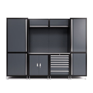 Modulaire stalen werkplaats garage opslag zware werkbank combinatie werkstation OEM gereedschapskast 300kg draagvermogen afsluitbaar - Product Image 2