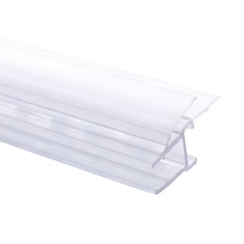 Transparent PVC Rubber Seal Strip H Type U Shape Weatherstrip for Shower Glass Door Bathroom Window Waterproof Sealing