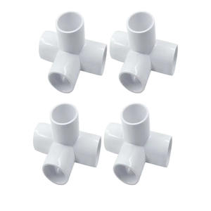 Raccord PVC 1/2 pouce 4 voies personnalisé - Té de sortie latérale de qualité meuble pour cadres de bricolage - Product Image 6