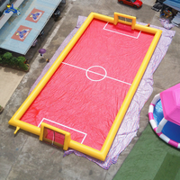 Terrain de football gonflable, terrain de football pour piscine, terrain de football gonflable pour toboggan aquatique