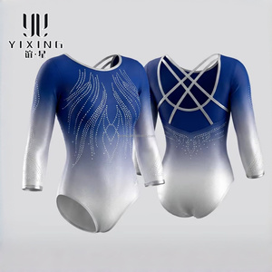 <span class=keywords><strong>Justaucorps</strong></span> de gymnastique sans manches, dégradé de couleurs, design tendance, vêtements de gymnastique personnalisés pour équipes <span class=keywords><strong>avec</strong></span> capacité d'expédition stable - Product Image 3