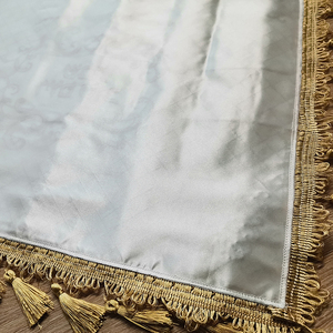 Housse de Challah en similicuir PU de qualité supérieure, design classique, avec broderie métallique, facile à nettoyer, pour le Shabbat juif - Product Image 5