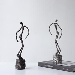 Statue de <span class=keywords><strong>luxe</strong></span> moderne pour la maison, ornements abstraits en métal de style féminin, directement de l'usine, nouveauté - Product Image 4
