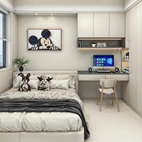 Cama Tatami Moderna Multifuncional de Madera con Espacio de Almacenamiento, Estilo Bajo, Individual
