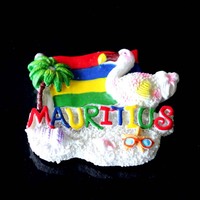 Conception personnalisée en gros Dubaï Maurice souvenir touristique résine dodo oiseau aimant de réfrigérateur