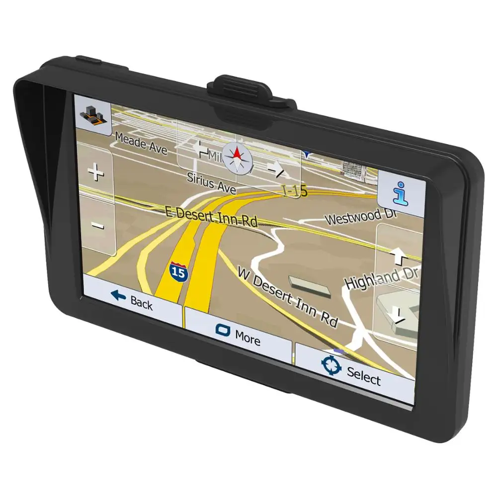 GPS navigation cho xe 7 inch điện dung GPS xe tải sat NAV thông minh nhắc nhở bằng giọng nói 8 GB ROM 256 Mb toàn cầu chuyển hướng vệ tinh