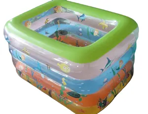 Faible Moq piscine carrée mini piscine gonflable pour bébé pour nouveau-né