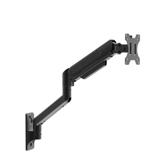 15 - 32 Inches Single Arms Gas Spring Wall Mount Height Adjustable Monitor Mount