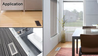 Grilles de ventilation et décoratives en métal pour climatisation au sol, type boîte à déchets OBD