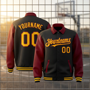 Veste d'extérieur pour homme, coupe-vent, imperméable, col rabattu, couleur unie, poches, style varsity, personnalisable OEM, hiver/automne. - Product Image 4