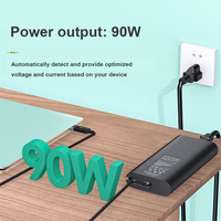 Adaptateur secteur universel 90W 20V USB-C Type C pour ordinateur portable XPS 13/15/17 Precision 3540 Latitude 3400 3500