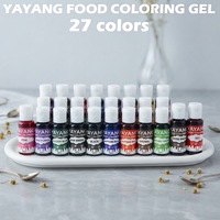 Colorants alimentaires vibrants en 27 couleurs, colorants pour gâteaux, colorants comestibles, colorant alimentaire liquide 20 ml pour crème