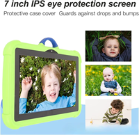 Tableta para Niños Pequeños con Aplicaciones Educativas Preinstaladas, Tableta Android de 7 Pulgadas para Niños de 3 a 12 Años, Control Parental, Naranja