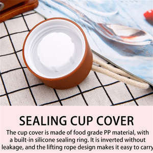 Bottiglia di acqua all'ingrosso di alta qualità lettera personalizzata tazza di acqua colorata smerigliata <span class=keywords><strong>con</strong></span> coperchio e corda bottiglia di vetro a buon mercato - Product Image 5