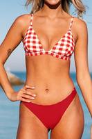 Maillot de bain bikini femme sexy couleur rouge sublimation de bonne qualité Maillot de bain floral Maillot de bain pour femme