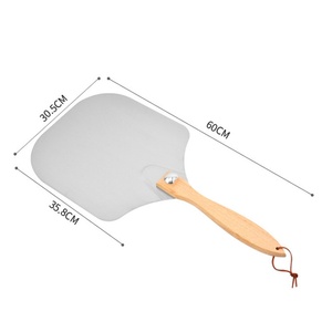 Utensilios de Cocina Italianos: Espátula de Aluminio de Mango Largo de 35 cm, Pala para Pizza con Mango de Madera Desmontable - Product Image 5
