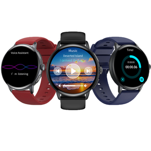 Reloj inteligente con preguntas y respuestas ECG alimentado por IA con oxígeno en sangre Presión arterial Respiración y control de temperatura ET473 Relojes Reloj inteligente - Product Image 1