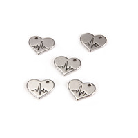 Bijoux en acier inoxydable petite breloque en forme de croissant de lune pendentif bricolage accessoires de chaîne de bracelet usine de Chine en gros