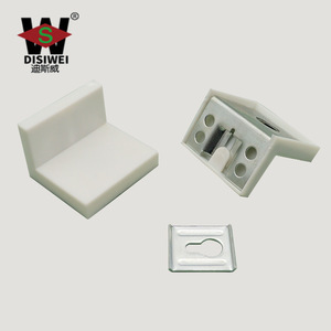 Support d'angle de meuble Disiwei 0102 en forme de gourde, blanc, pour quincaillerie de meuble de rangement - Product Image 1